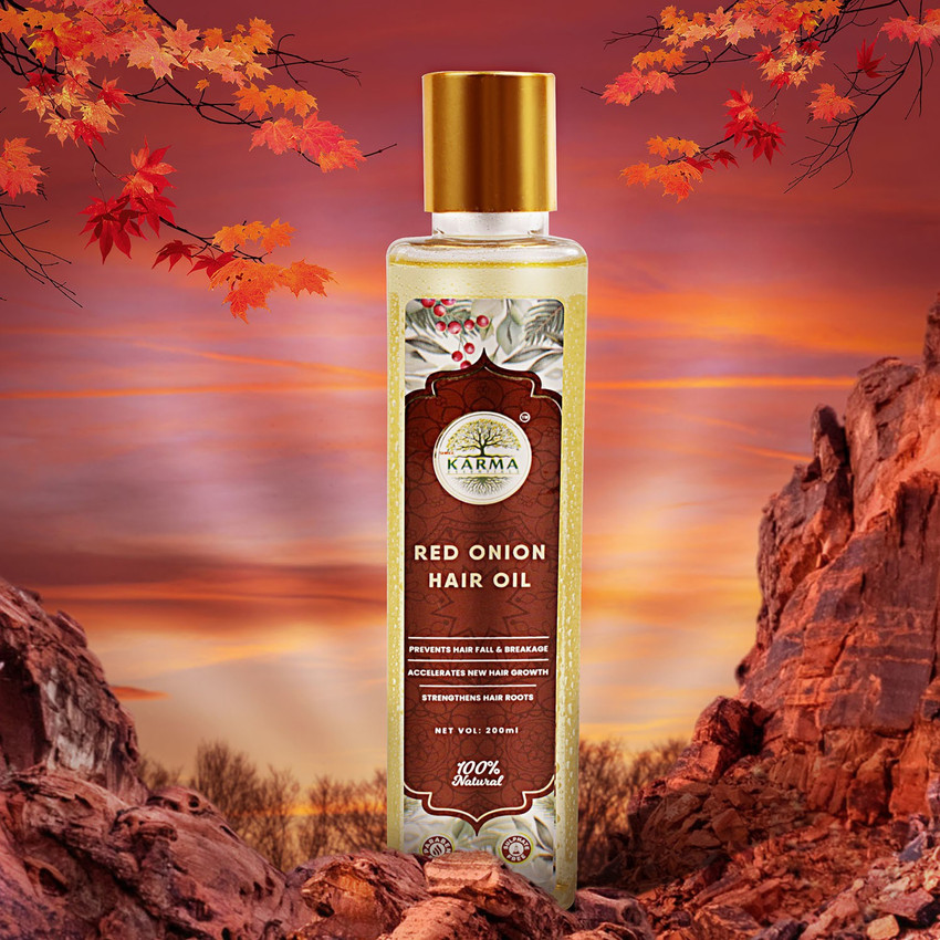 Shree Karma Essentials 100 Red Onion Hair Oil Promotes Hair