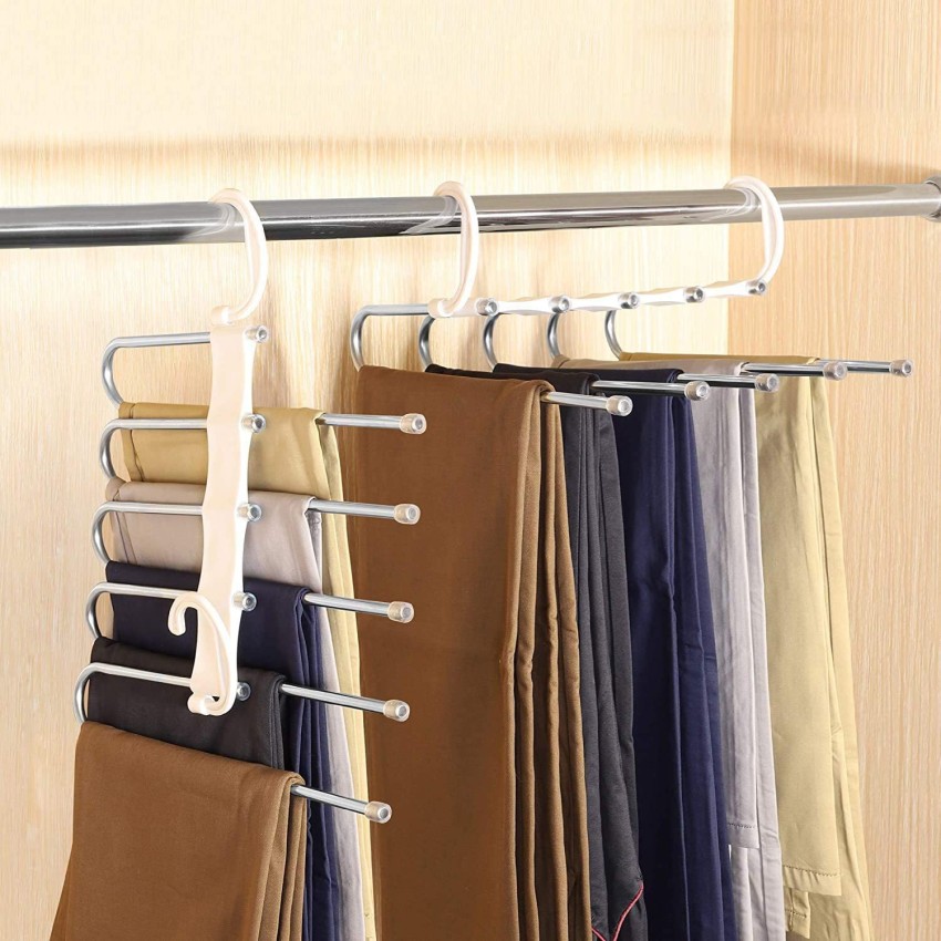 Velvet Pant Clothes Hanger Space Saving Non-slip Shorts Hanger, Jeans Slack Trousers  Hangers Multiple Velvet Hanger Closet Organizer Storage - Temu