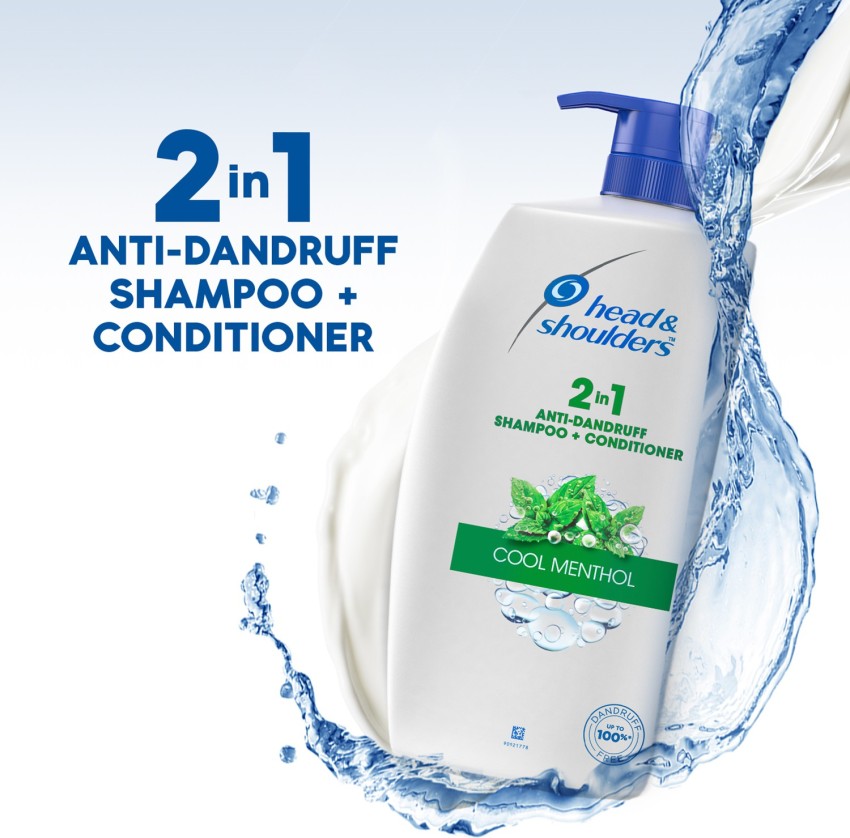 HEAD & SHOULDERS Cool Menthol 2-in-1 Anti-Dandruff Shampoo + Conditioner  for Women & Men - Price in India, Buy HEAD & SHOULDERS Cool Menthol 2-in-1  Anti-Dandruff Shampoo + Conditioner for Women 