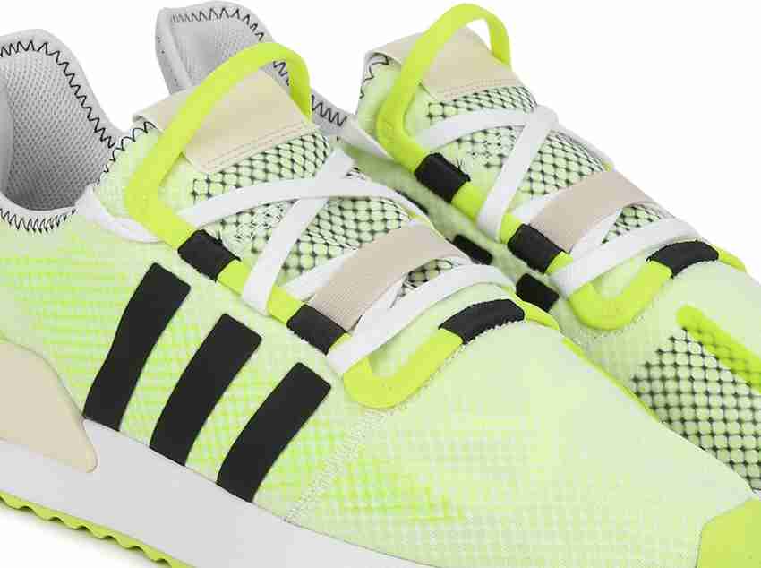 Adidas u path run cheap highlighter yellow y white shoes
