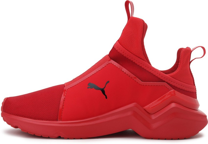 Puma red cheap shoes for women