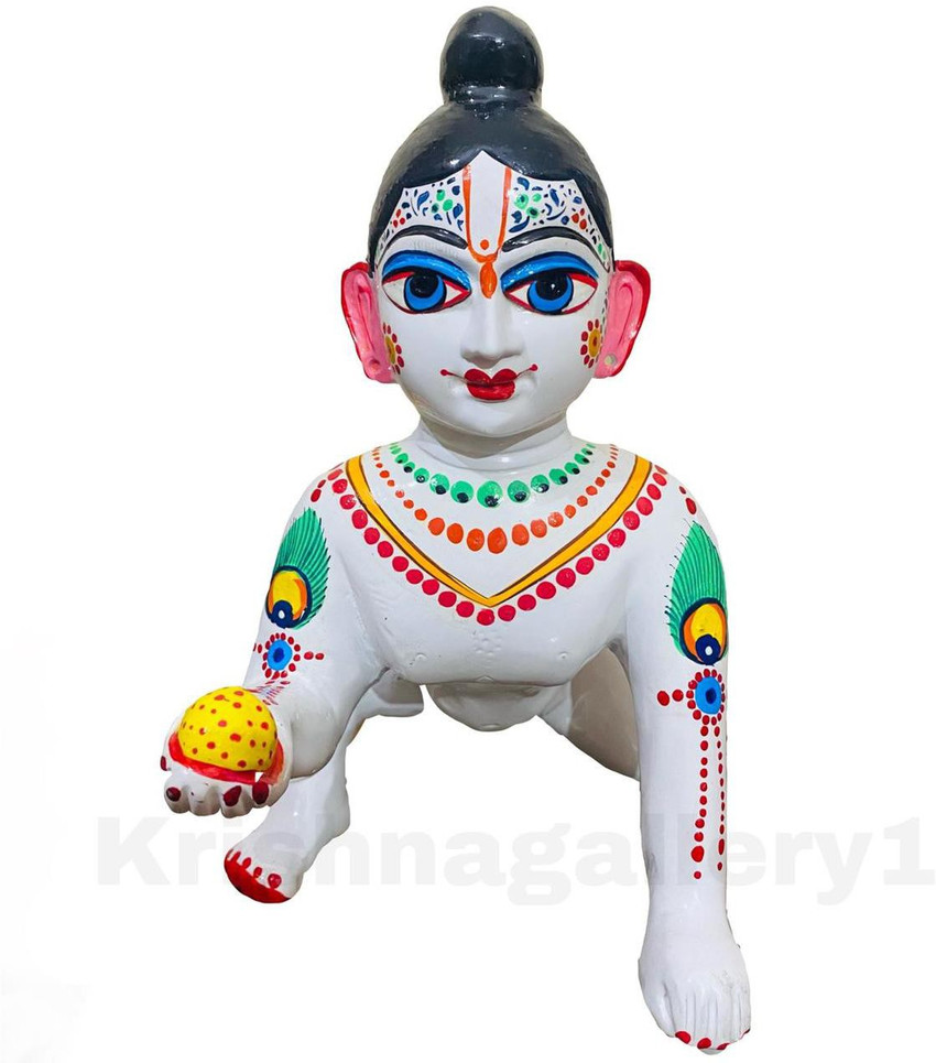 krishnagallery1 Brass Laddu Gopal White Paiting Laddu Gopal Murti ...