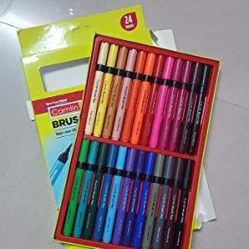 Haimac Brush Pen, 12 Shades (Multicolor)Drawing Painting  Tool Marker - BRUSH PEN