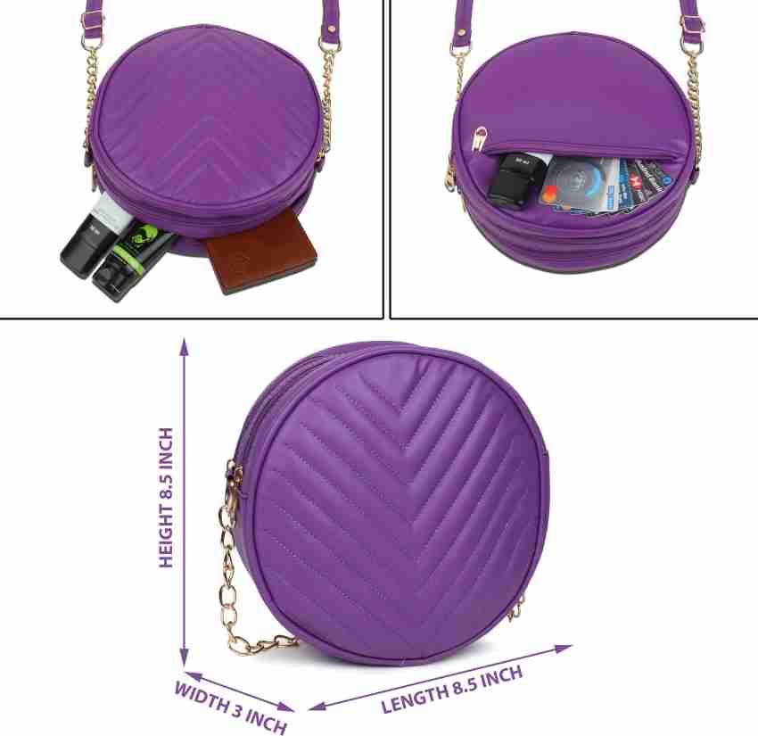 needle craft Purple Sling Bag sling bags women girls Purple