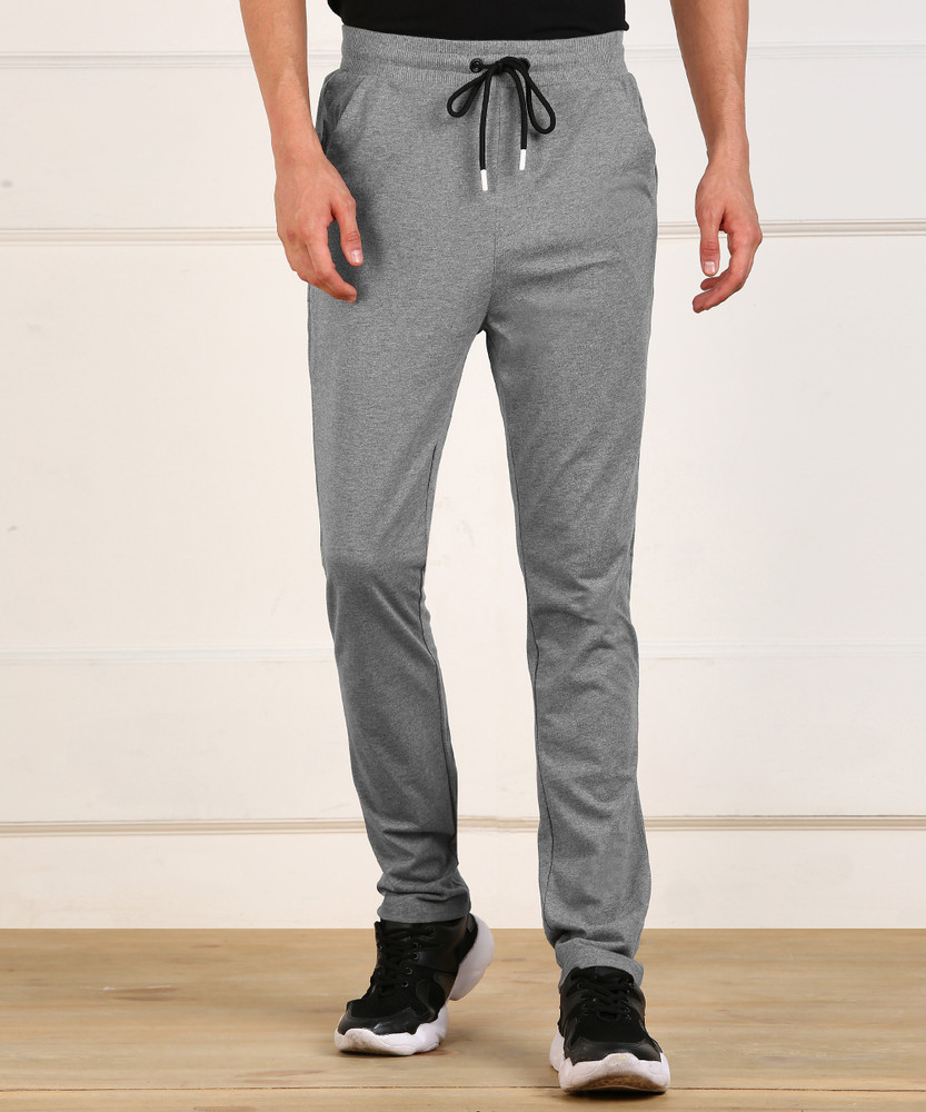 NUMERO UNO Solid Men Grey Track Pants