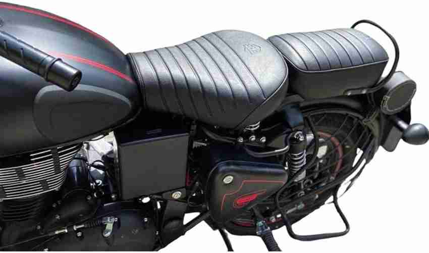 KOHLI BULLET ACCESSORIES Split Black Seat Cover Front & Rear For Royal  Enfield Classic 350.500 cc Single Bike Seat Cover For Royal Enfield  Classic, Classic 500, Classic Chrome, Classic Desert Storm, Classic