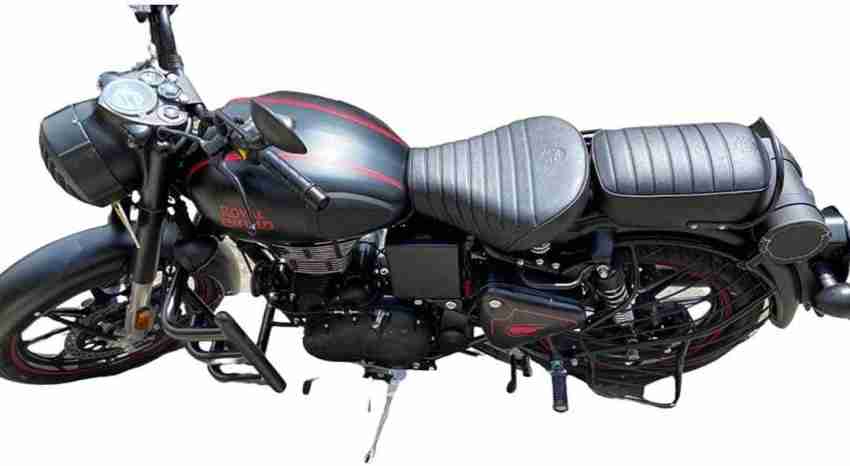 KOHLI BULLET ACCESSORIES Split Black Seat Cover Front & Rear For Royal  Enfield Classic 350.500 cc Single Bike Seat Cover For Royal Enfield  Classic, Classic 500, Classic Chrome, Classic Desert Storm, Classic