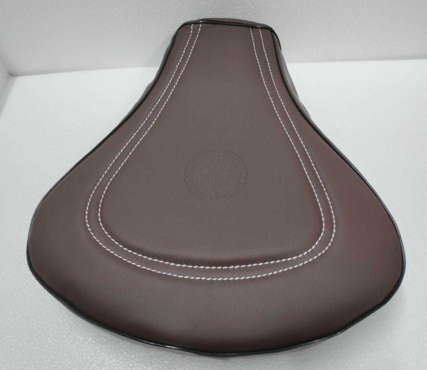 KOHLI BULLET ACCESSORIES Fancy Seat Cover Brown For Royal Enfield Classic  350/500cc Split Bike Seat