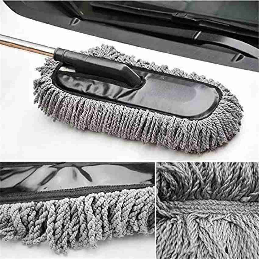 Microfiber Brushes Fan Cleaning Long Handled Car Clean Tool Wax