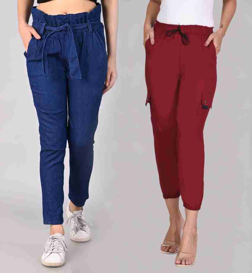 Selvo Jogger Fit Women Blue Jeans - Buy Selvo Jogger Fit Women Blue Jeans  Online at Best Prices in India