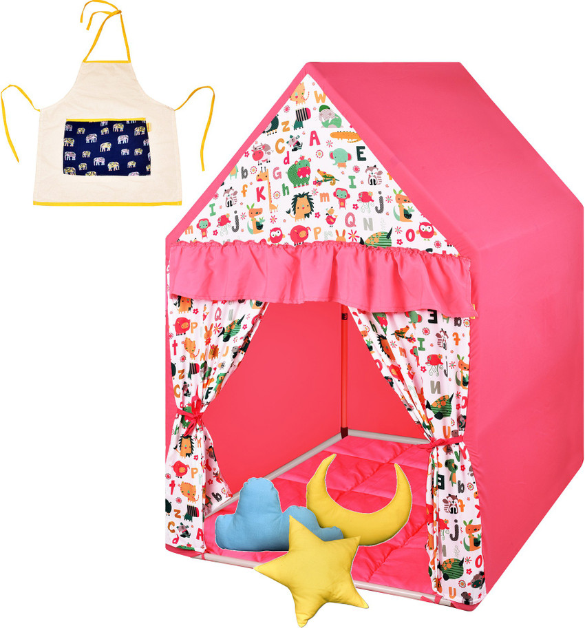 Play House Kids Rosy Hut Shape Blue Kids Tent House Mini Size with
