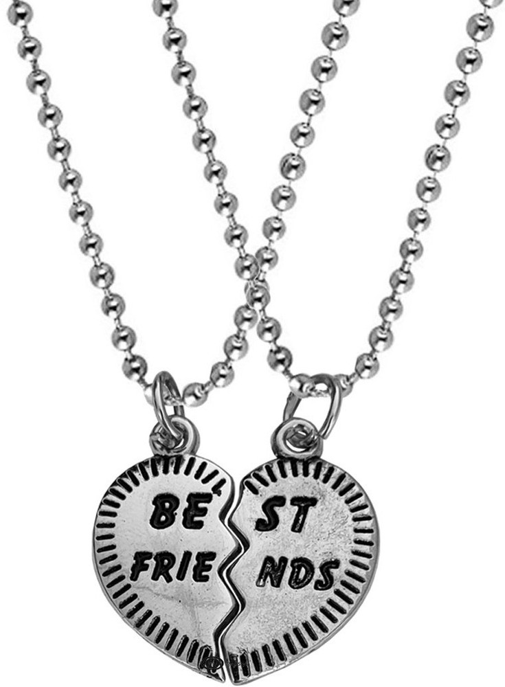 M Men Style Best Friend Necklaces for 2 Matching Friendship