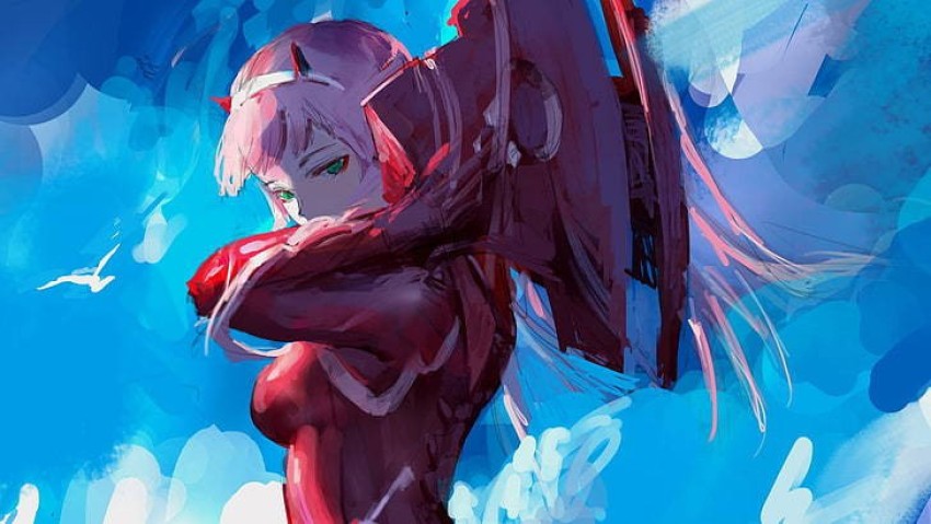 Zero Two Darling Darling In The Franxx Matte Finish Poster Paper Print -  Animation & Cartoons posters in India - Buy art, film, design, movie,  music, nature and educational paintings/wallpapers at
