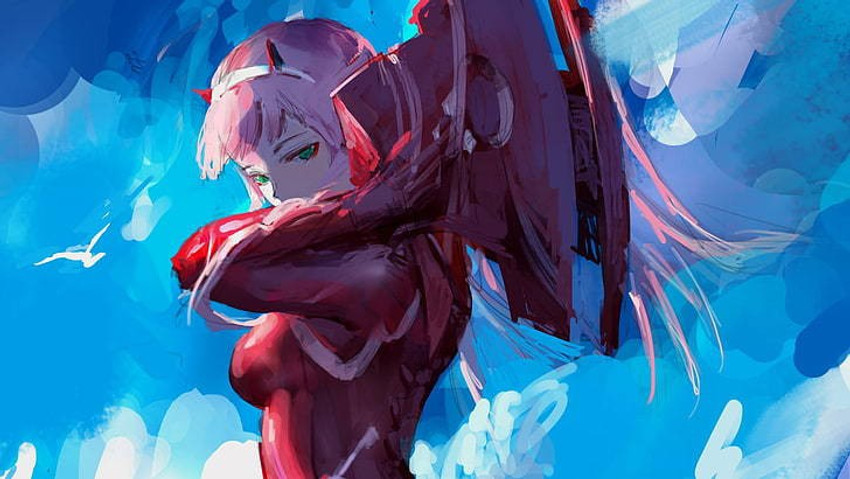 Zero Two Darling Darling In The Franxx Matte Finish Poster Paper Print -  Animation & Cartoons posters in India - Buy art, film, design, movie,  music, nature and educational paintings/wallpapers at