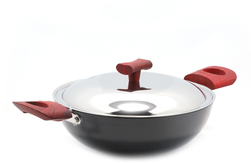 Coconut Stainless Steel Plain Kadai for Cooking and Serving