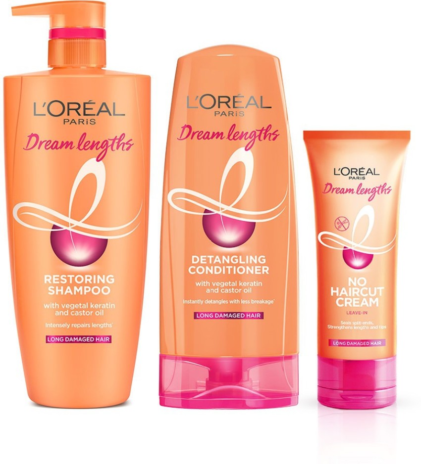 L'Oreal Elvive Dream Lengths Long Damaged Hair Shampoo 700ml, Hair