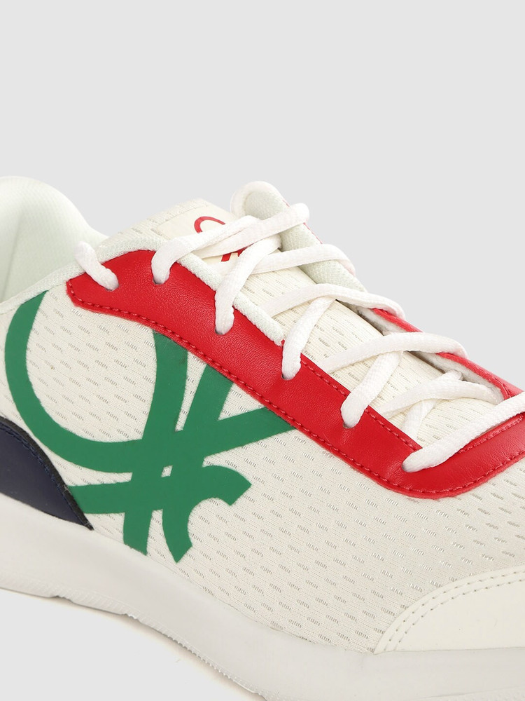 United Colors of Benetton Men White Green Printed Sneakers Sneakers For Men Buy United Colors of Benetton Men White Green Printed Sneakers Sneakers For Men Online at Best Price Shop