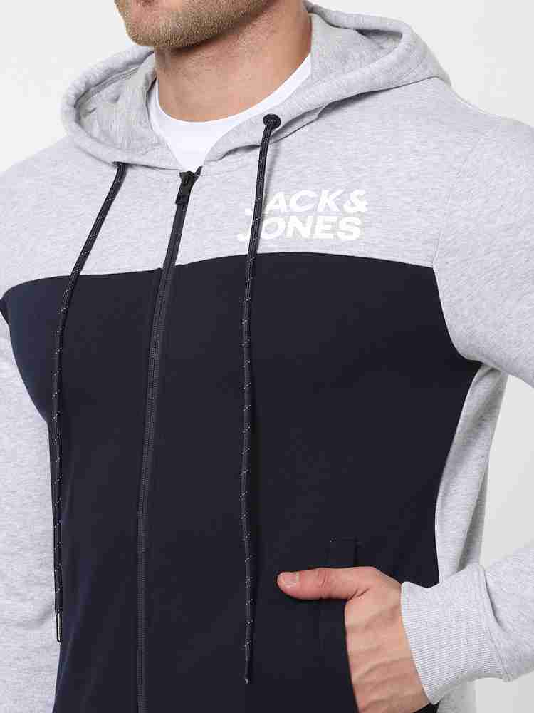 Buy Jack & Jones Men's Cotton Blend Hooded Neck Sweatshirt