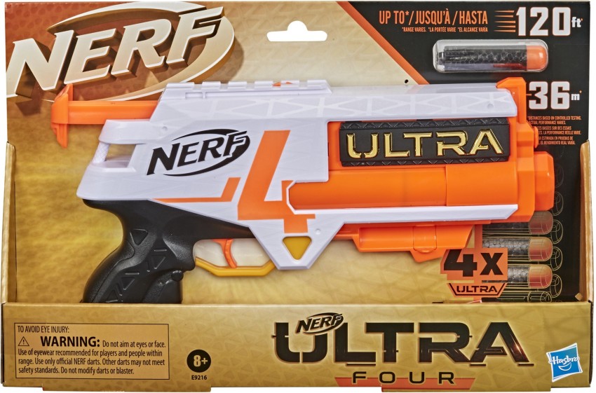 NERF Ultra Five Blaster 4-Dart Internal Clip, 4 Ultra Darts, Dart