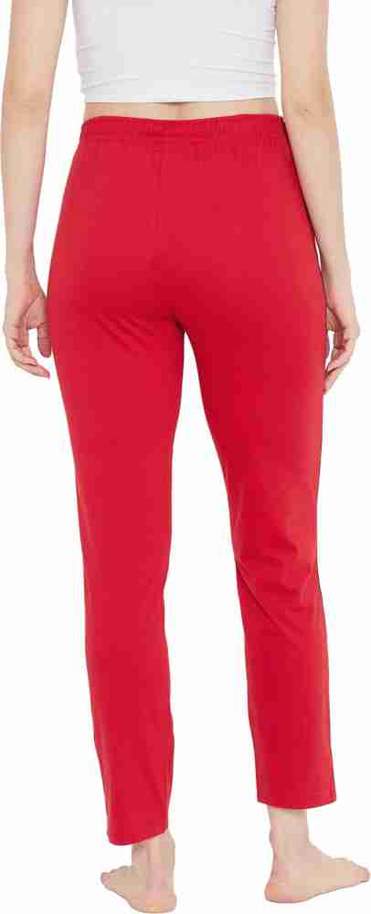 Buy Red Track Pants for Women by OKANE Online