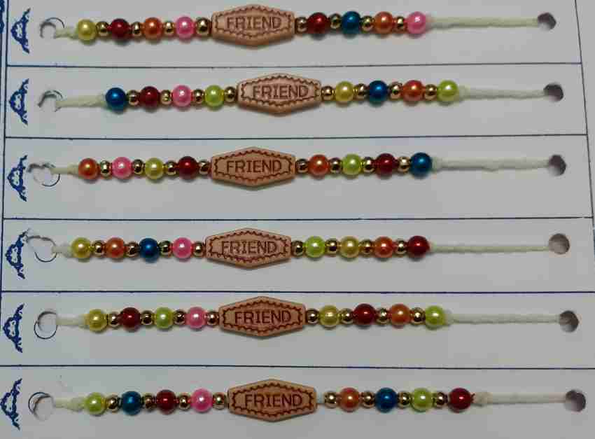 S K INDUSTRIES Silk Thread Fancy Colorful Friendship Band For