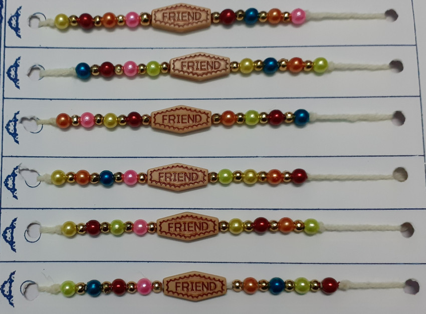S K INDUSTRIES Silk Thread Fancy Colorful Friendship Band For