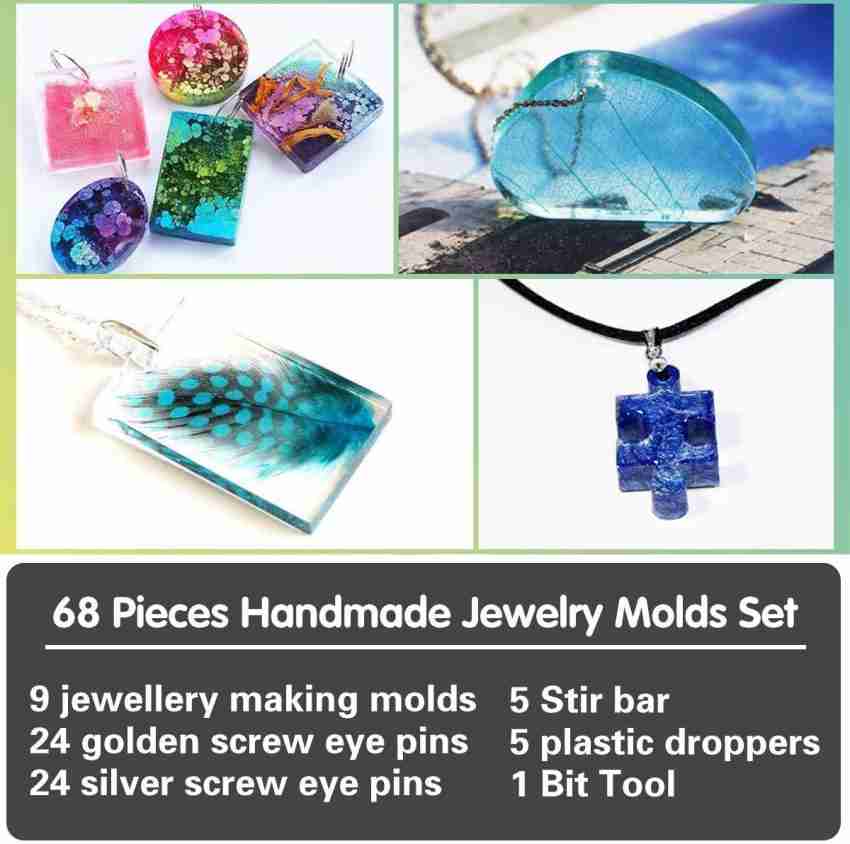 Jewelry Gem Molds Silicone Resin Mold for Crafting Resin Epoxy Pendant  Earrings Making Casting DIY Craft 