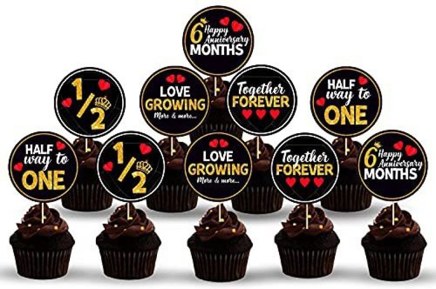Buy 50th Anniversary Party Cupcake Topper | Party Supplies | Thememyparty –  Theme My Party