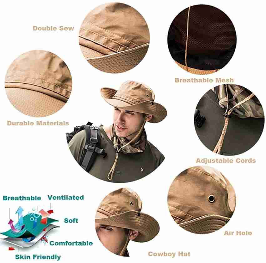 Gustave Mens Sun Hat Wide Brim Summer Sun Cap Uv Protection Fishsing Hat Foldable Bucket Hat Outdoor