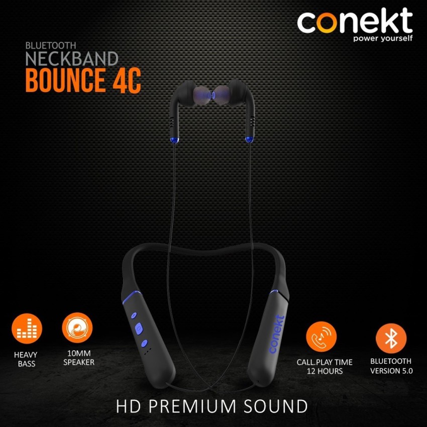 conekt Bounce 4C Bluetooth Neckband Wireless Super Extra Bass