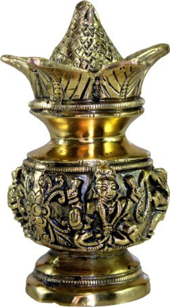 shinde exports artificial kalash with coconut or pooja decoration items for  mandir Decorative Showpiece - 10 cm Price in India - Buy shinde exports  artificial kalash with coconut or pooja decoration items