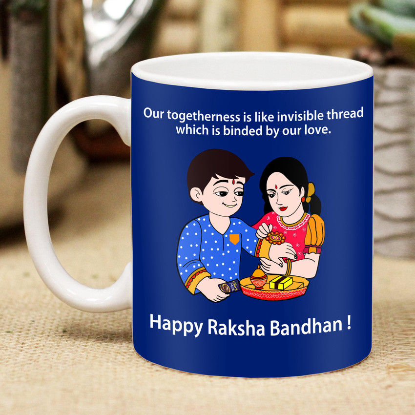 ME YOU Gift for Brother Printed Ceramic Coffee Raksha Bandhan Gift Rakhi Gift Rakhi Gift for Brother Sister Rakhi Rakhi Gift Set