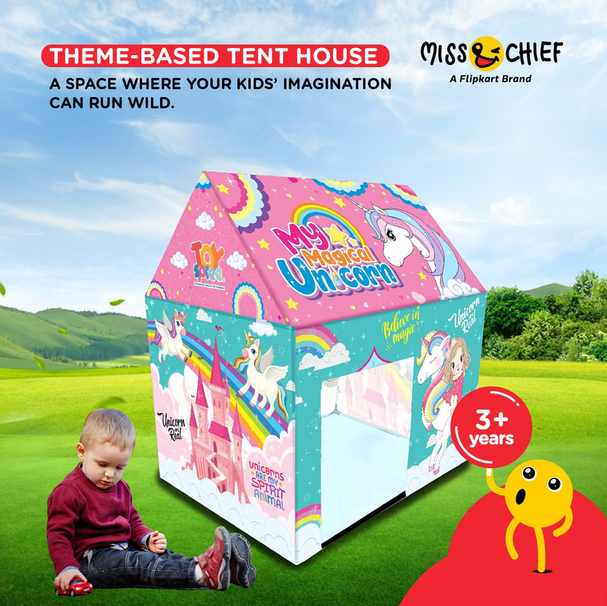 Miss Chief by Flipkart Unicorn play tent house for Kids Unicorn play tent house for Kids shop for Miss Chief products in India. Toys for 3 years Kids. Flipkart