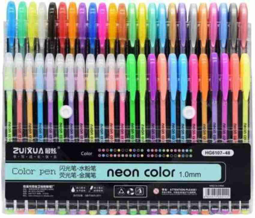 Gel Pens Set Color Gel Pens,Glitter, Metallic, Neon Pens Set Good Gift For  Coloring Kids