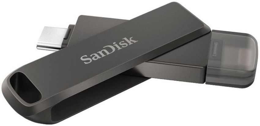 STICK 128GB 3.0 SanDisk iXpand Luxe Duo USB-C / Apple Lightning black FR -->