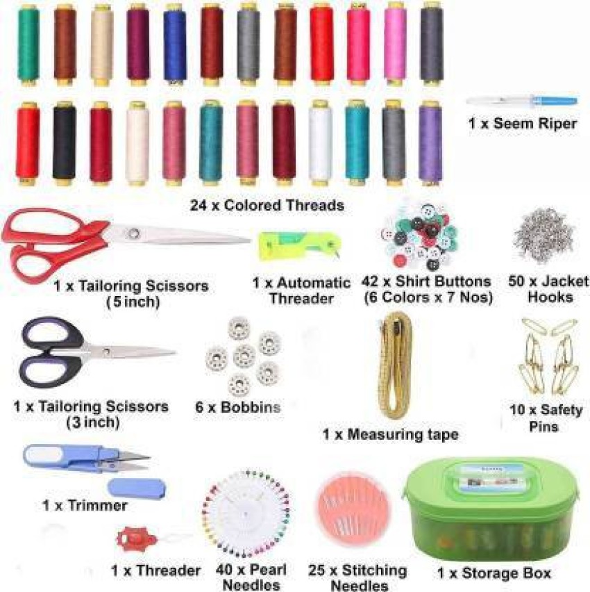 Needle threader, plastic and steel, multicolored, 4 inches with