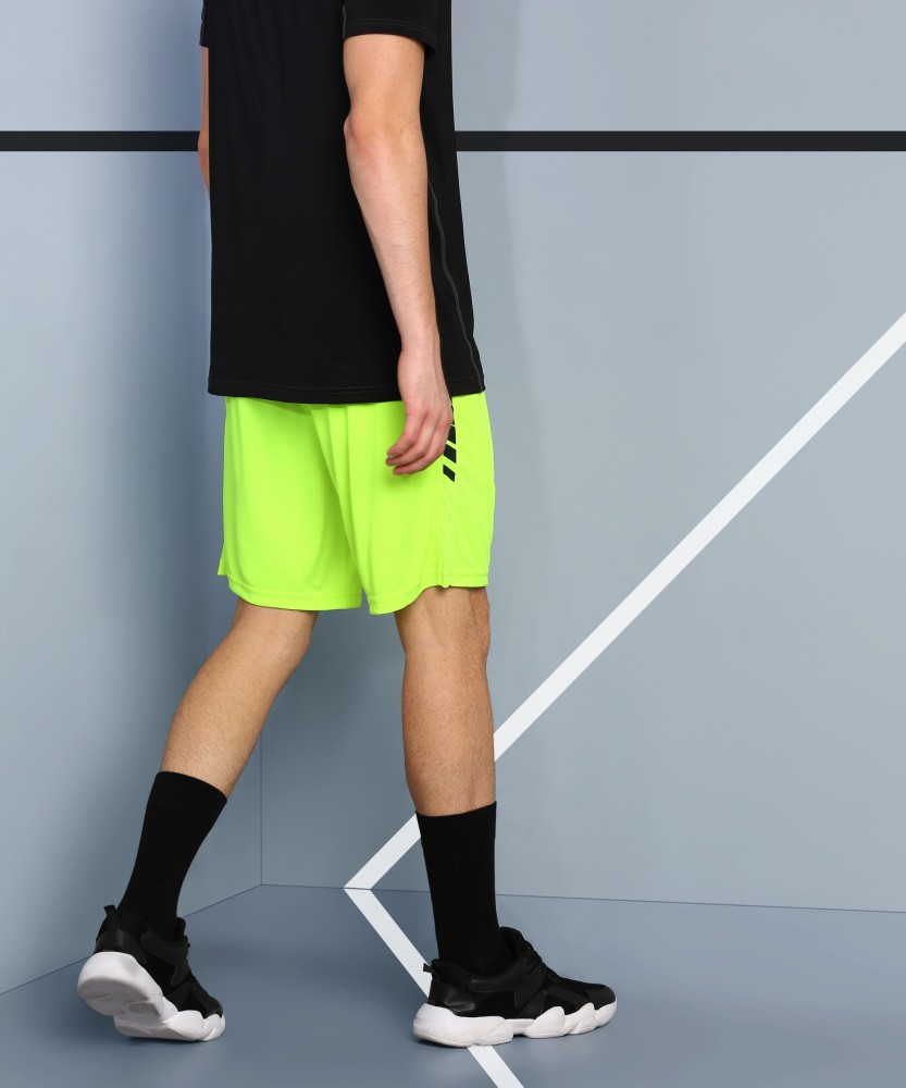 neon green gym shorts