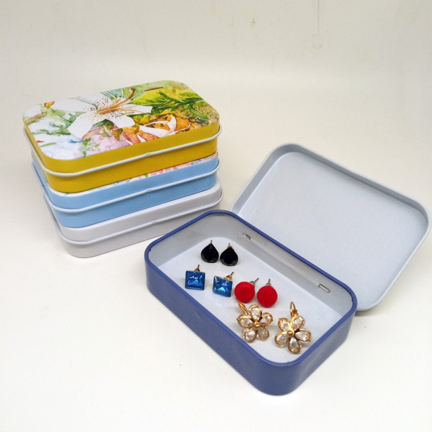 Vastra Beautiful Retro Tin Boxes for Multipurpose Use. Useful for storing  small stuff like small jewellery, Medicine, Pills, pen drives, candies,  Keys, Earphones, Small Cords, Coins etc. Storage Box Storage Box Price