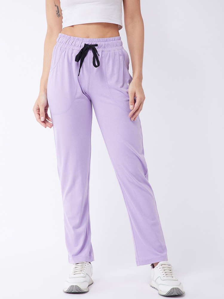 Purple track on sale pants womens