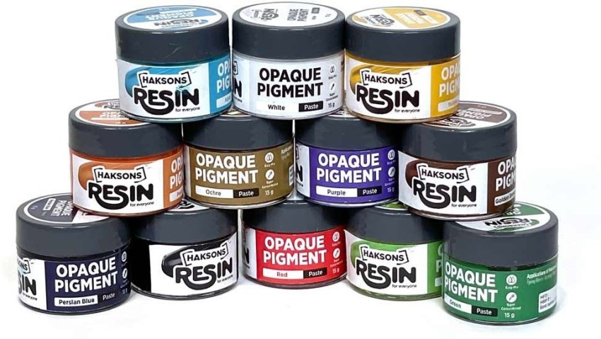 Haksons Opaque Pigments for Resin Art - Pack of 12 - Opaque Pigments for  Resin Art - Pack of 12 . shop for Haksons products in India.