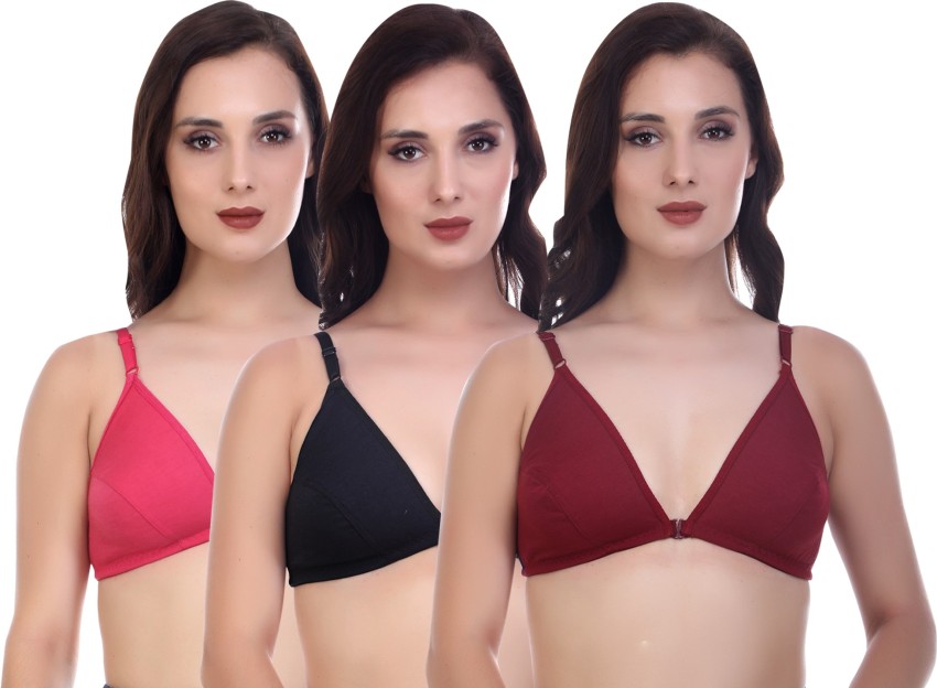 4KAYS all that matters! Womens Non Padded Cotton Front Open Bra  Front-Closure Everyday Wear Design Women Everyday Non Padded Bra - Buy  4KAYS all that matters! Womens Non Padded Cotton Front Open