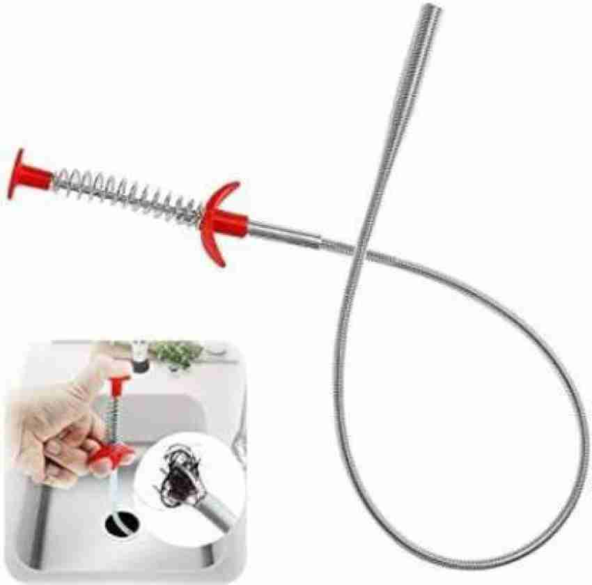 Buy FRESTYQUE Sink Cleaning Pipe Drain Cleaner Hair Catcher Wire for  Kitchen Drainer Spring Stick Strainer Cleaning Tool (1 Pcs) - 90 cm Online  at Best Prices in India - JioMart.