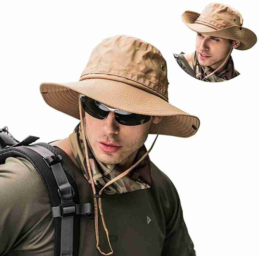 100% Cotton Men's Bucket Hats Summer Outdoor Hat Washed Shade Hat  Protection Fishing Hat Men Women