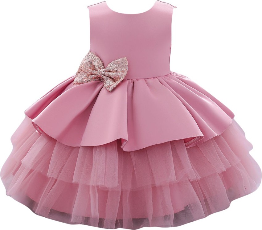 Hopscotch Baby Girls Midi Knee Length Party Dress Price in India