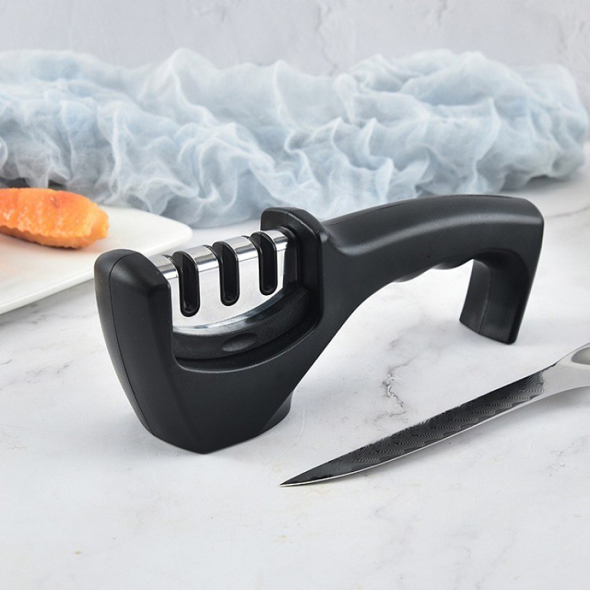 JMALL Kitchen Knife Sharpener Kitchen Utility Sharpening Tool 3 in 1 Knife  Sharpener Knife Sharpening Steel Price in India - Buy JMALL Kitchen Knife  Sharpener Kitchen Utility Sharpening Tool 3 in 1