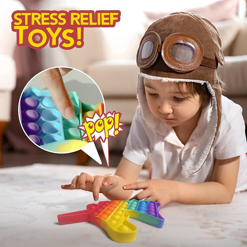 VIBOTON Pop It Fidget Toys Push Pop Bubble Fidget Sensory Toy