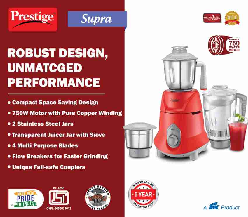 TTK Prestige launches the versatile Supra blender mixer grinder to