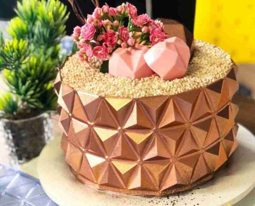 Buy Origami Cake Mold Pyramid New Trending Origami Cake Decoration Mold  Pyramid Origami Cake Sheet Origami Silicone Mold Origami Cake Online in  India 