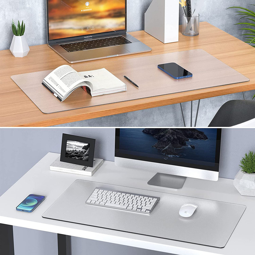 Parikshit Sublimation Acrylic Desk Pad Keyboard Protector with mouse pad Writing Mat 3 mm Clear Transparent Non Slip for Office Home PC Desktop Laptop Computer Table Cover 30X18 Inch Mousepad Parikshi...