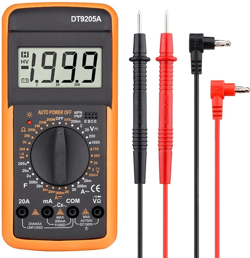 Fuvan Mini Multimeter, SZ305 Multimeter Capacitor Testers Professional 1999  Counts Smart Voltmeter Ohm Meter Fast Accurately Measures Voltage Current  Resistance Capacitor Frequency Diode hFE : : Tools & Home  Improvement